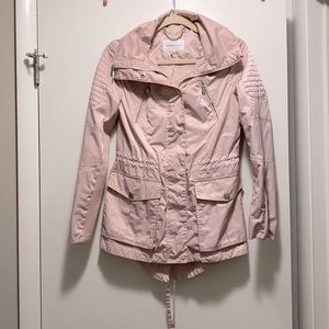 BCBGeneration (size XS) women’s pale pink rain coat